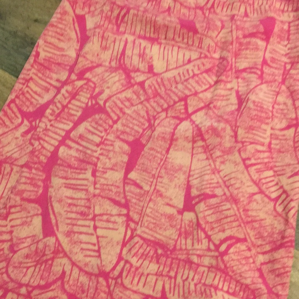 Margaritaville Pink Palm Patterned Wide Leg Pant Overall Jumpsuit Size Small XS - Picture 3 of 16